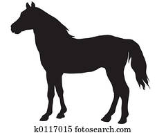 Stock Illustrations of Horses head k5371850 - Search Clipart