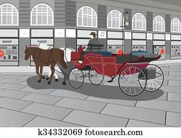 artclip horse and carriage