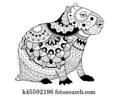 Capybara Clip Art EPS Images. 80 capybara clipart vector illustrations