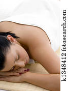 顶端察看, 在中, 睡觉, 少女