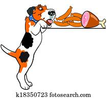 Clip Art of Fox Terrier u17678056 - Search Clipart, Illustration