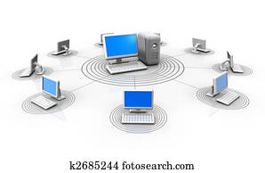 internet wired server clipart