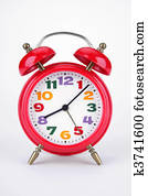 red timer clock