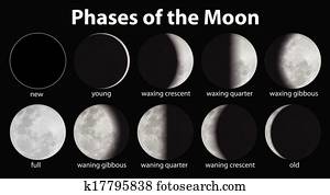 Phases moon Clipart Royalty Free. 1,765 phases moon clip art vector EPS