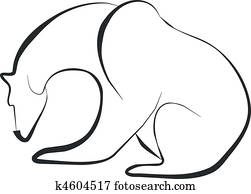 Clipart of Black Bear blk_be_c - Search Clip Art, Illustration Murals
