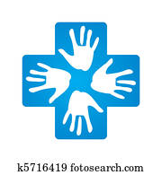 Clipart of silhouette hand , helping hand k5272365 - Search Clip Art