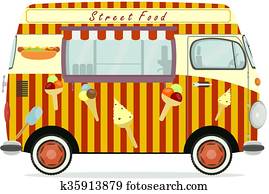 Food truck Clip Art Vector Graphics. 3,208 food truck EPS clipart