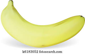 Clip Art of Cheerful Cartoon Banana character k8638386 - Search Clipart