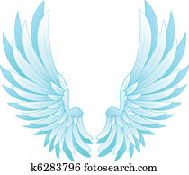 Clip Art of Angel Wings k4873526 - Search Clipart, Illustration Posters