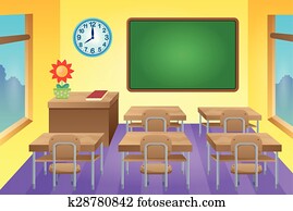 Clipart of Classroom k5364222 - Search Clip Art, Illustration Murals