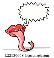 Clipart of crazy bulldog with long tongue k14532250 - Search Clip Art