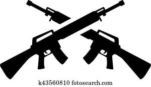 Download Clip Art of Crossed Rifles k18927798 - Search Clipart ...