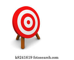 Drawing of archery target k8241743 - Search Clipart, Illustration, Fine