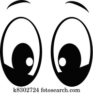 Clipart of Cartoon funny eyes k6957583 - Search Clip Art, Illustration