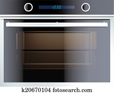 Drawing of Drawing of an electric oven apl0053 - Search Clipart