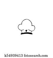 Cap party hat hat general mechandise logo icon Stock Photo Images. 302
