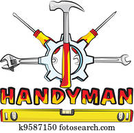 Clipart of tools - handyman k9587180 - Search Clip Art, Illustration