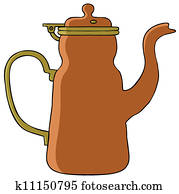 Clipart of teapot k9317374 - Search Clip Art, Illustration Murals