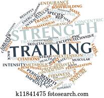 strength training word clip cloud illustration illustrations clipart resistance abstract drawings gograph royalty vector graphics fotosearch words development terms tags