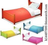 Bed Clip Art Vector Graphics. 151,797 bed EPS clipart vector and stock