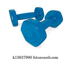 Stock Illustration of dumbbell k8279139 - Search Vector Clipart