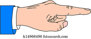 Clipart of Pointing Finger u12885205 - Search Clip Art, Illustration