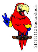 鹦鹉 剪图clipart