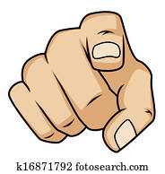 Clipart of Pointing Finger u12885205 - Search Clip Art, Illustration
