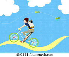 Clipart of boy wearing backpack akr0011 - Search Clip Art, Illustration