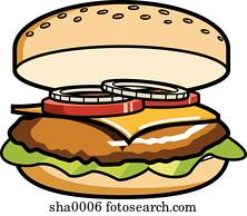 Stock Illustration of A sandwich dst0045 - Search Clipart, Drawings