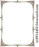 Clipart of Burgundy Modern Border u18927564 - Search Clip Art ...