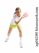 Young woman playing table tennis Young woman playing table tennis