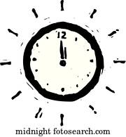 mitternacht, uhr mitternacht, uhr