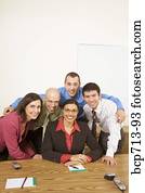 Portrait of businesspeople in office