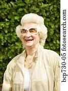 Senior woman laughing