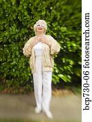 Senior woman laughing