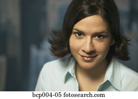 retrato, de, um, jovem, carreira, woman.