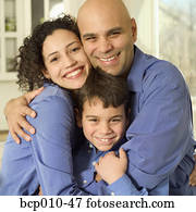 Parents with their young son. Parents with their young son.