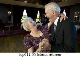 A couple on the dance floor.