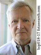 retrato, de, um, sênior, man.