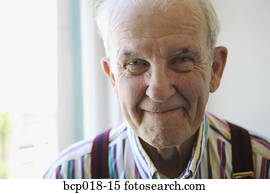 דמות, של, a, איש בכיר, ללבוש, suspenders.