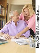 קשר, לעבוד ב, לשלם חשבונות, ב, a, בית, משרד.