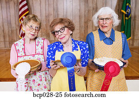 נשים, עם, פרסים, ל, ביתי, עוגות