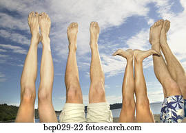 Legs and feet up in the air Legs and feet up in the air
