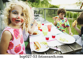 Little girl at a party