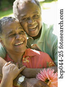 Portrait of couple outdoors Portrait of couple outdoors