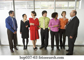 Group of offices workers