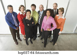 Portrait of a group of office workers