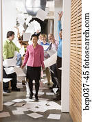 幸せ, ビジネス 同僚, 祝う