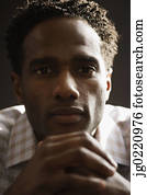 Close-up of a mid adult man